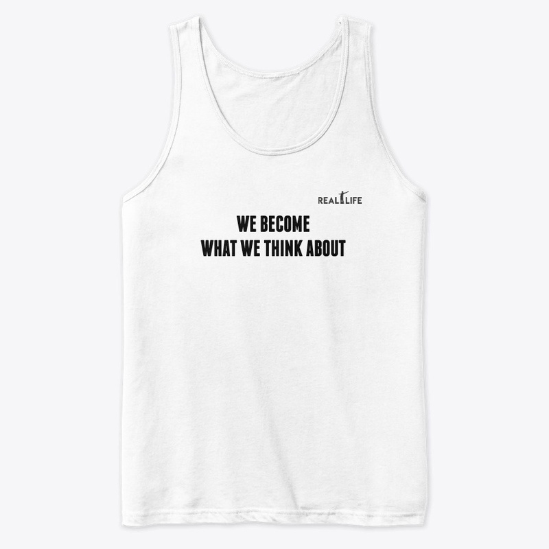 We Become What We Think About Black logo