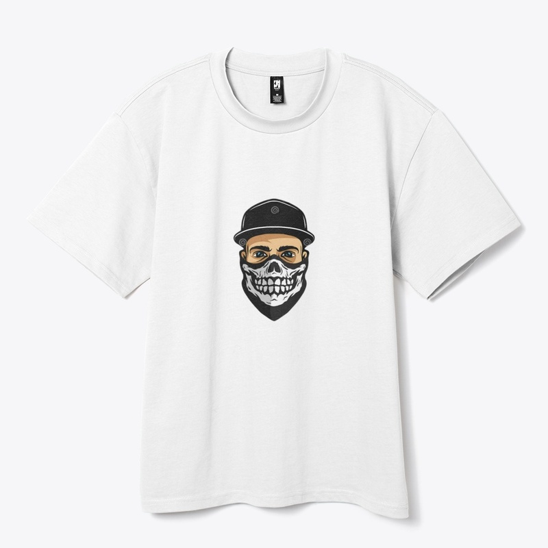 Skeleton mask boy t-shirt