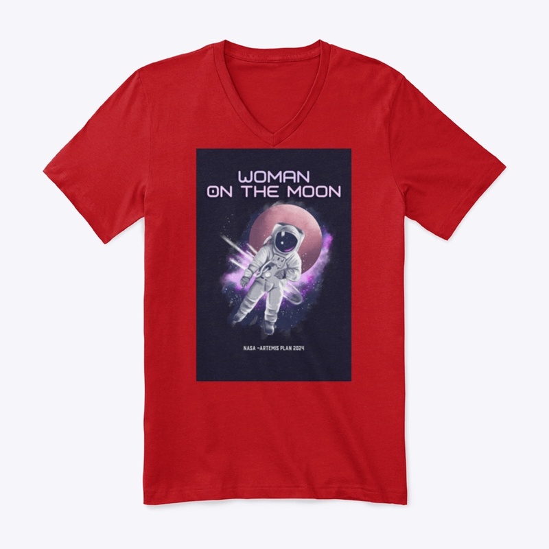 Woman on the moon shirt