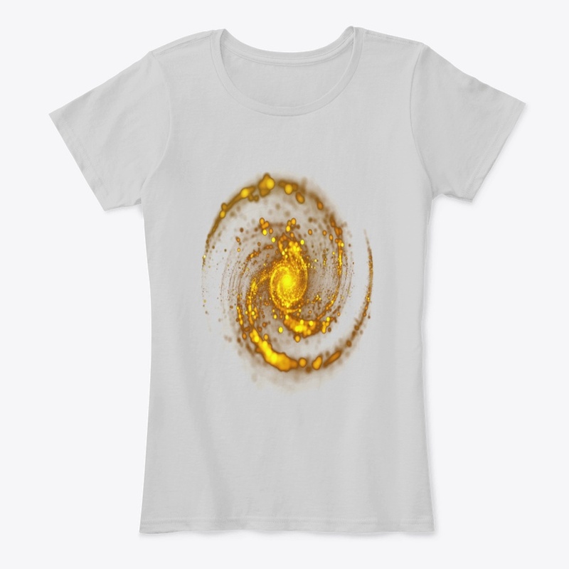 Swirling Golden Circle Tee