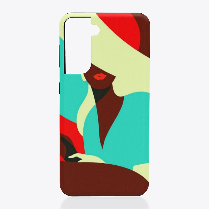 Modern portrait printed art