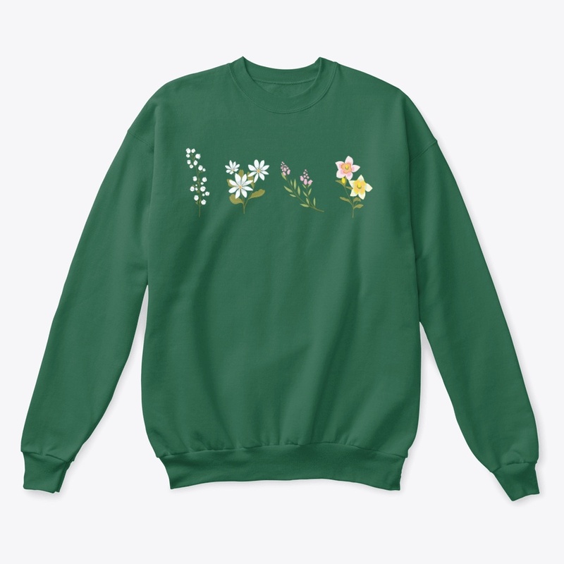 sweatshirt, floral