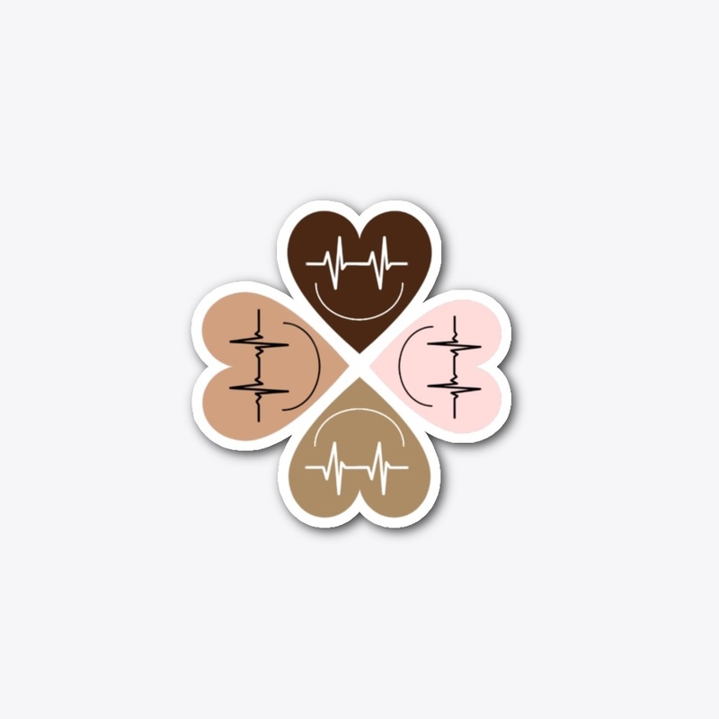 Happy Heart Clover Die Cut Sticker