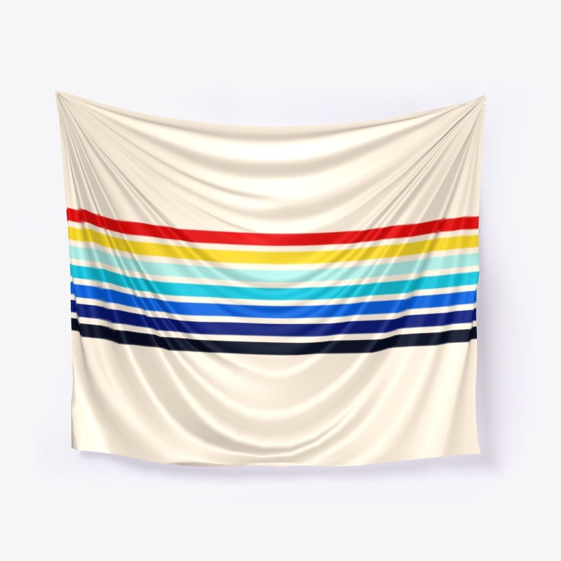 70s Style Retro Rainbow Stripes - Ina