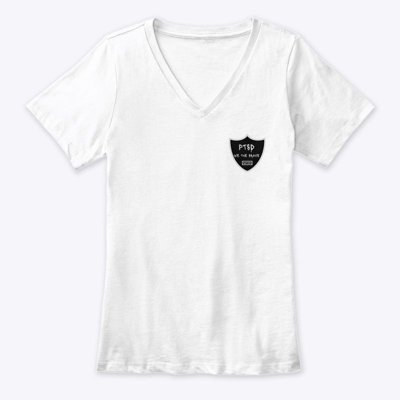 Ptsd We the Brave - Women's Premium V-Neck Tee - Women's Premium V-Neck Tee - Women's Premium V-Neck Tee - Women's Premium V-Neck Tee