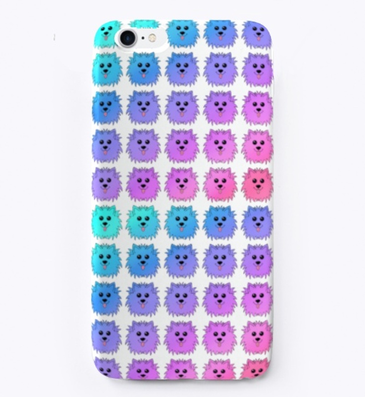 Repetition Pattern of Cute Colorful Dogs