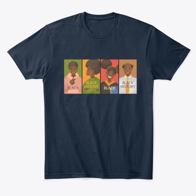 tshirt, black hestory,