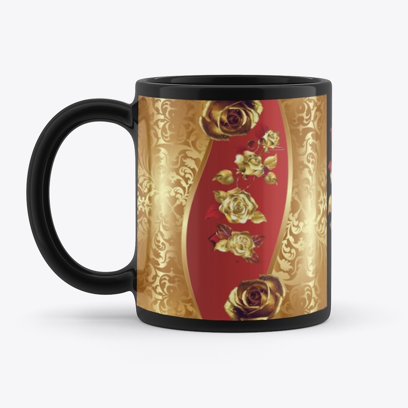 Rose Design on Mug