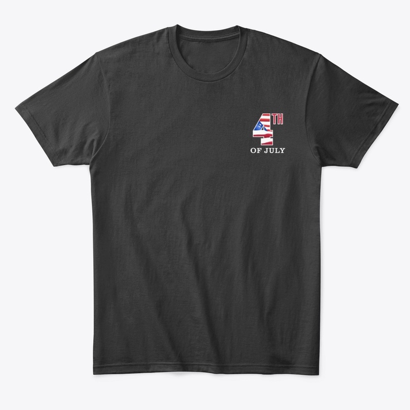 Fourth of July design on t shirt