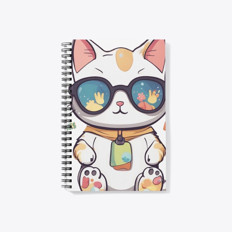 Cool Summer Cat Wearing Sunglasses
