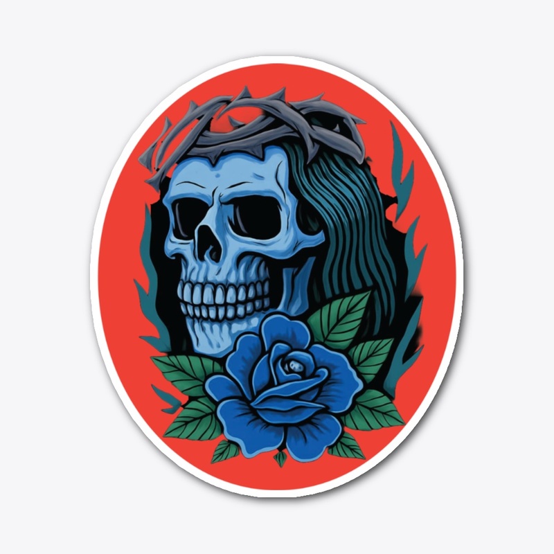 Floral skull