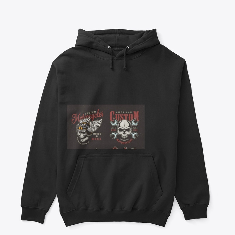 Skeleton Motorcycle T-Shirt Design 