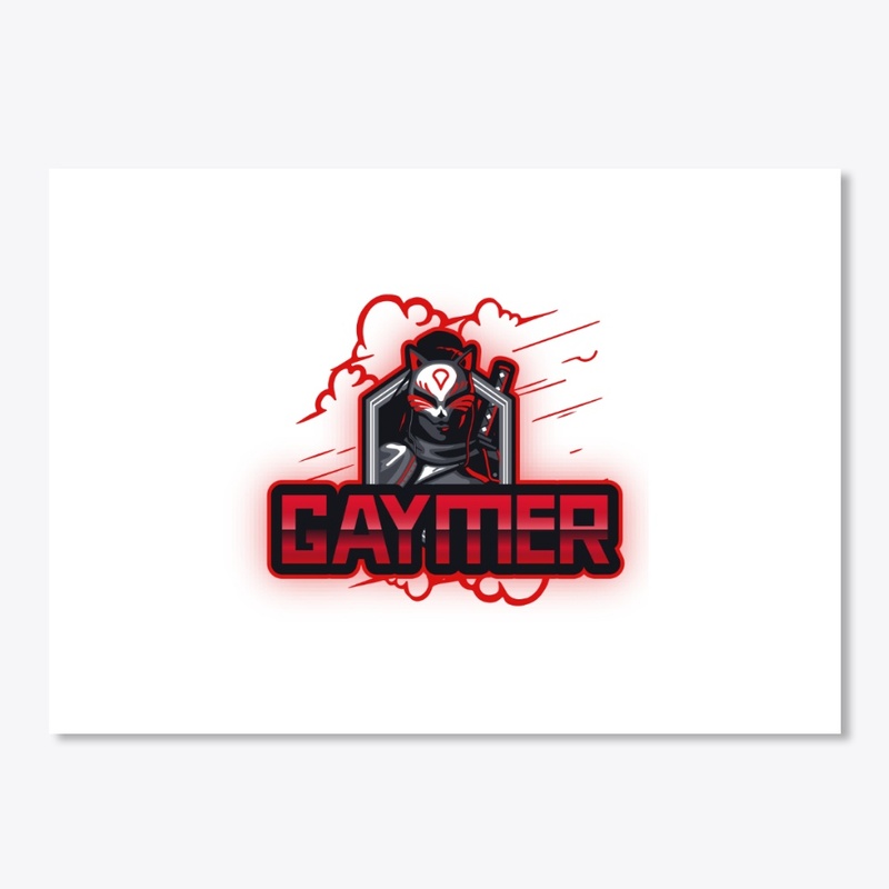 GAYMER sleek, cool gay gamer T-shirt 