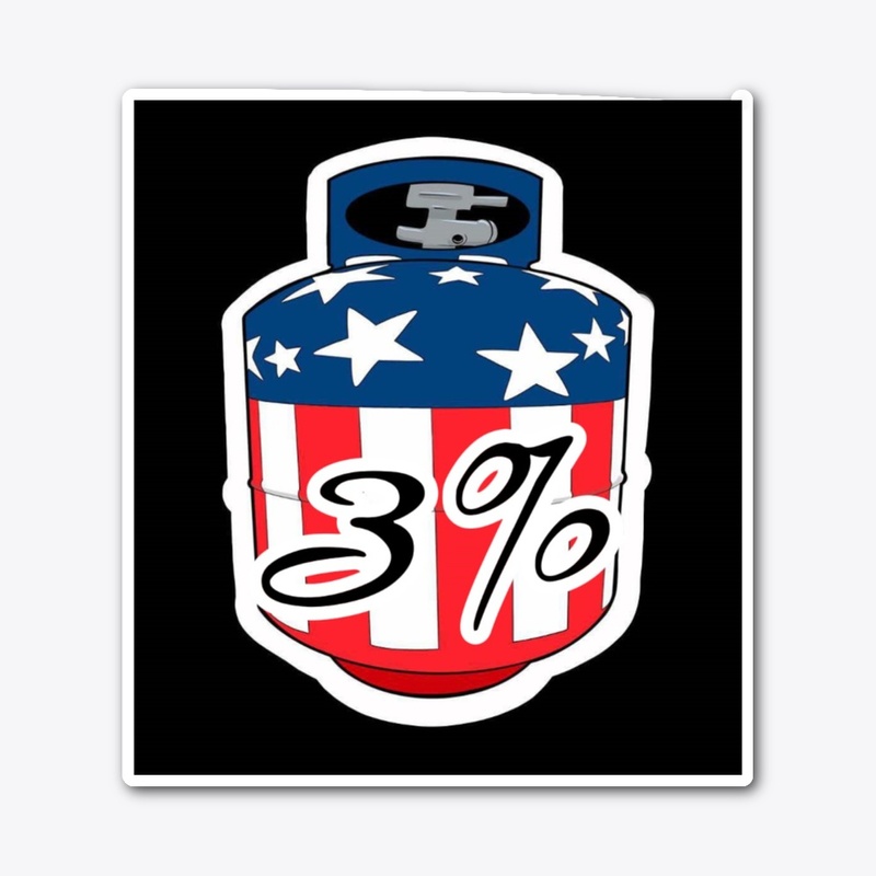 3% USA propane sticker