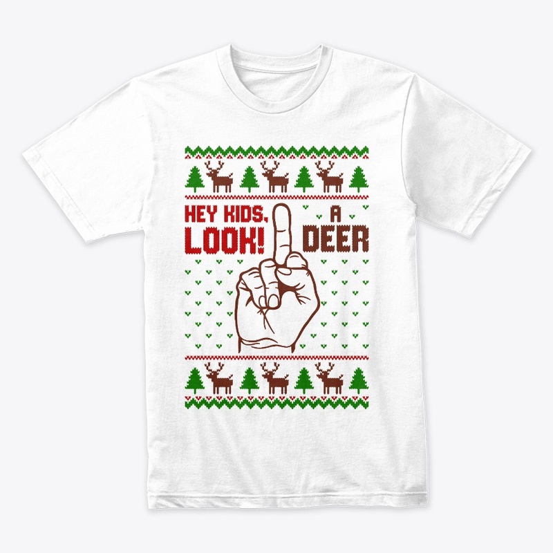 hey kids look a deer ugly sweater