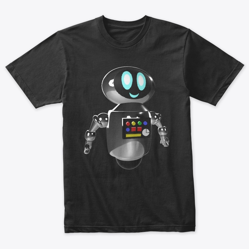 Cute Robot with button