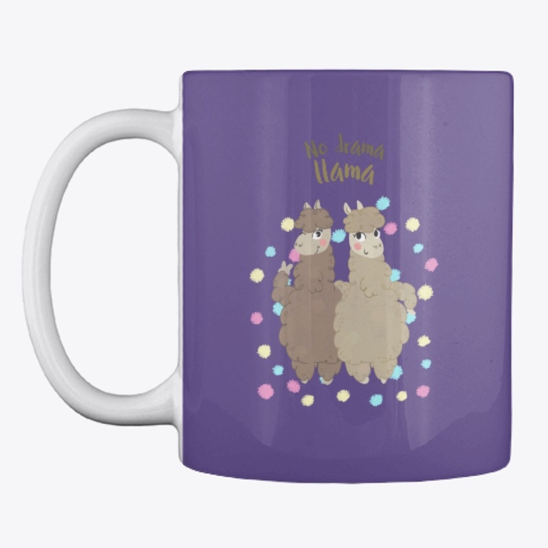 Two Llamas Sans the Drama Novelty 