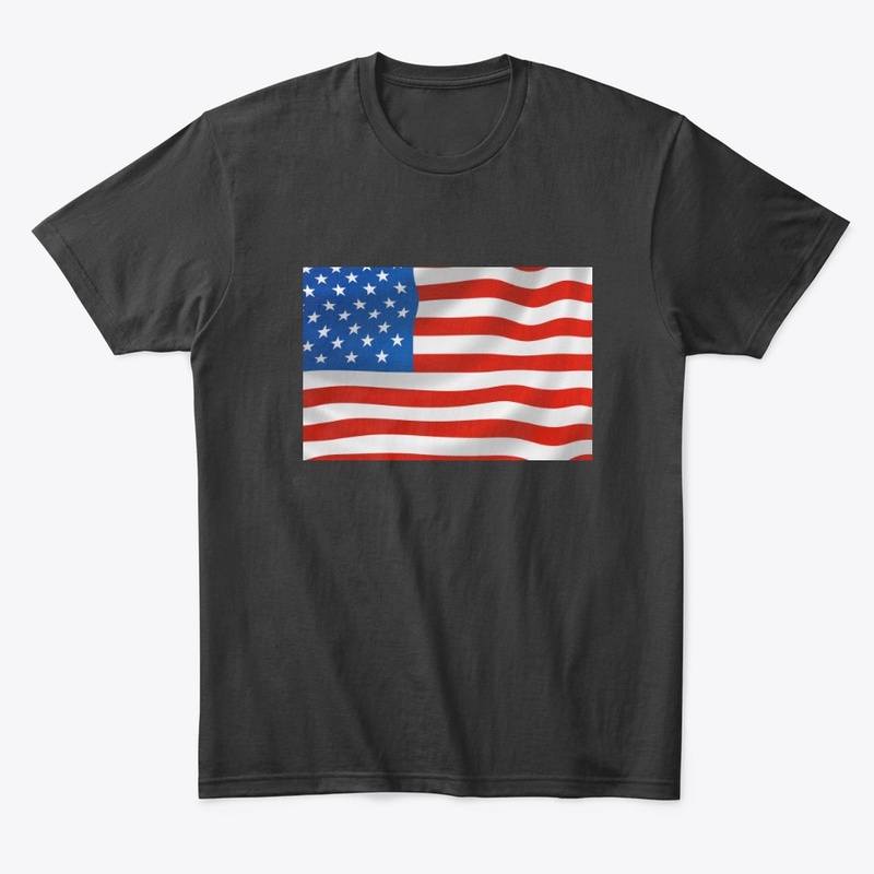 Beautiful American Flag Tee Tshirt