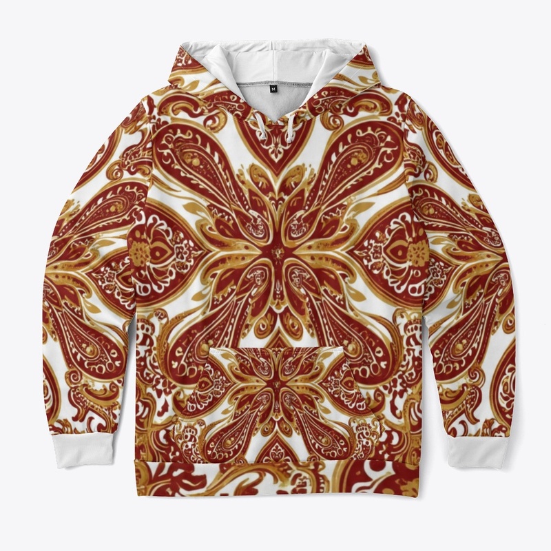 KCizzle Red Paisly Print Collection