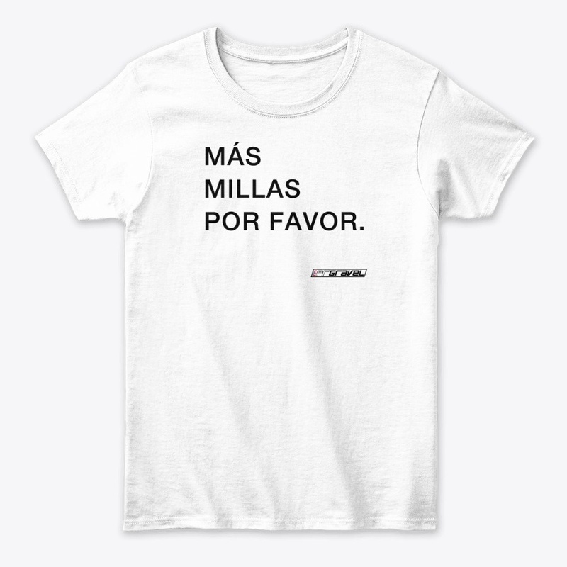Más Millas Por Favor - Black Text