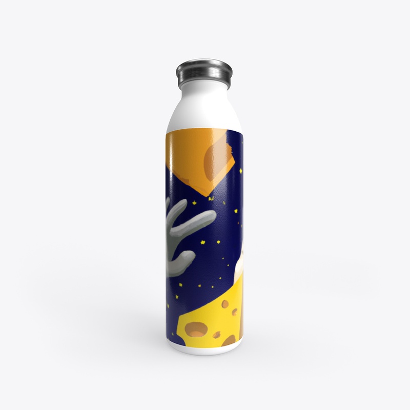 Space cheese water bottle