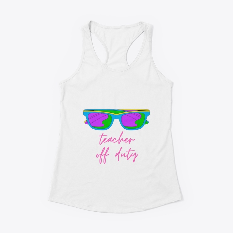 Teacher off duty cool t-shirt design