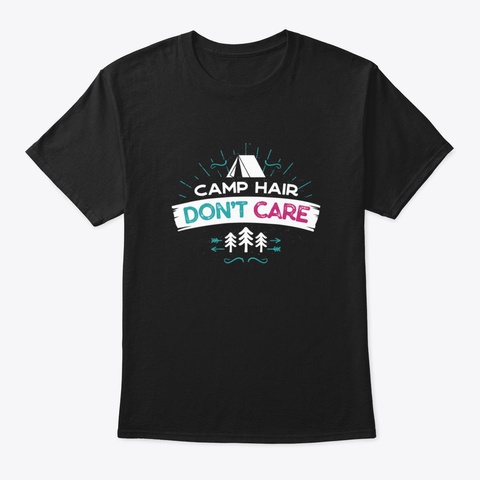 Camp Hair Don't Care Knnw8 Black T-Shirt Front