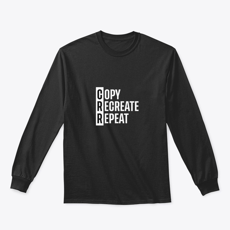 Copy, Recreate, Repeat Black Shirt