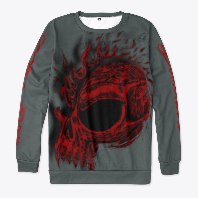I WAS BORN DEMENTED ALL OVER PRINT SHIRT