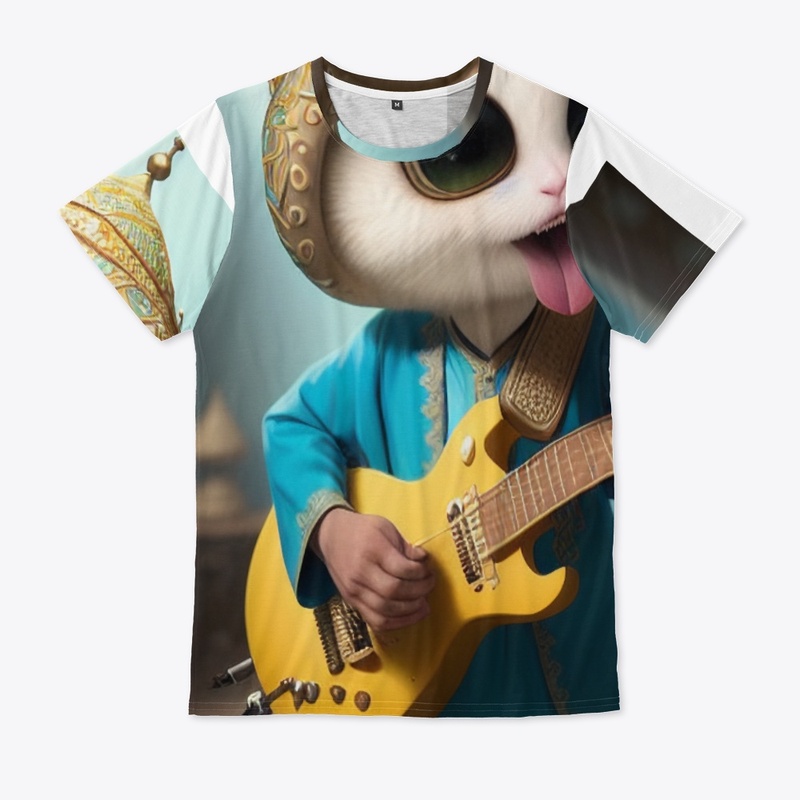 Very Cute Creature Jamming on Guitar