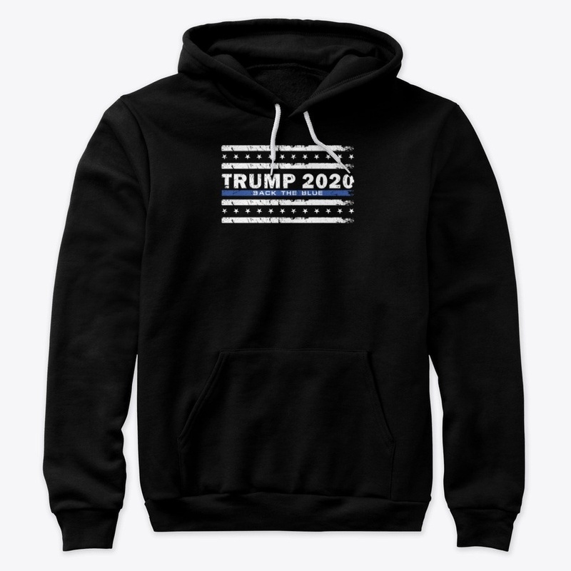 Back the Blue Thin Blue Line American Fl