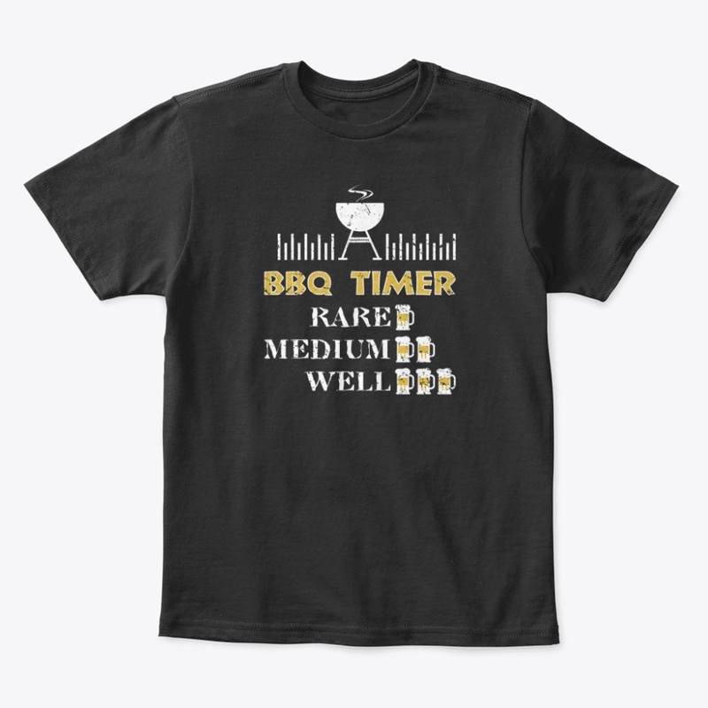 BBQ Timer Barbecue Shirt Funny Grill Gri
