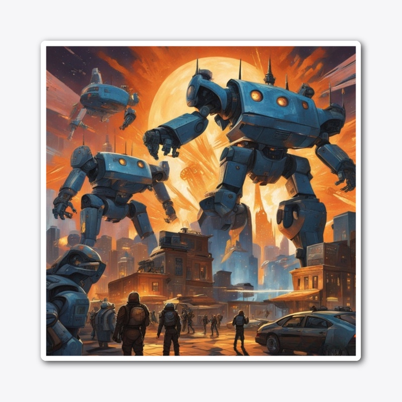 Large robot t-shirt