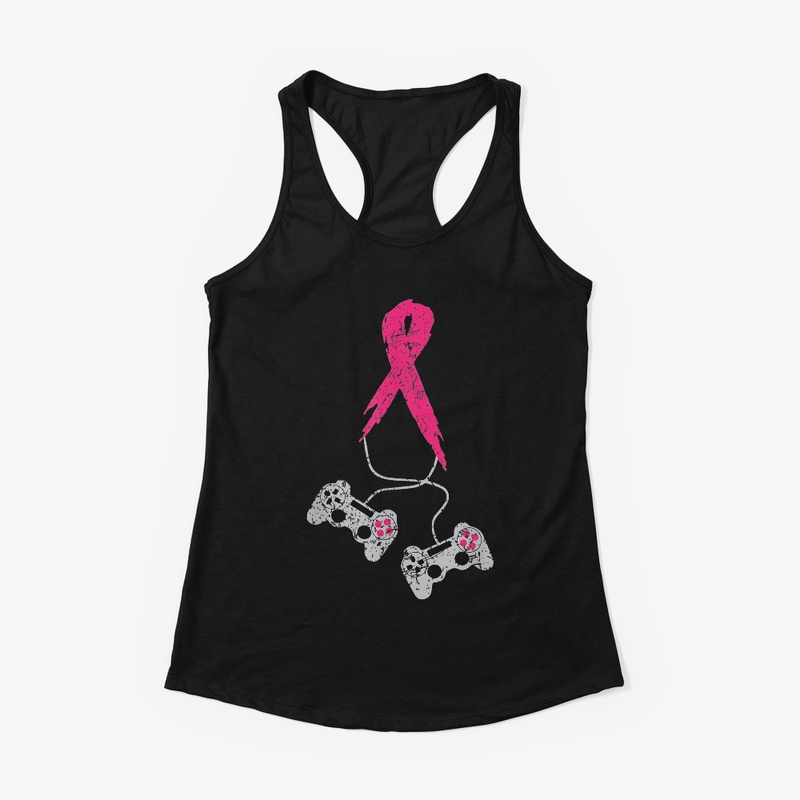 gamer pink ribbon breast cancer