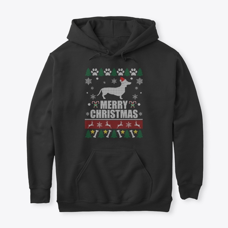 Ugly Christmas Sweater Dachshund Dog fit