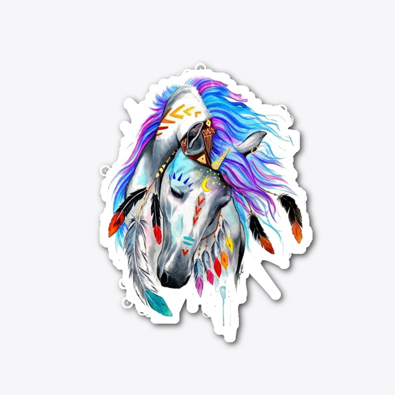 Fakhta: Horse drawing art products 