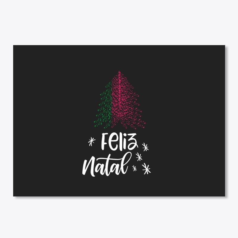 Merry Christmas with Portugal flag