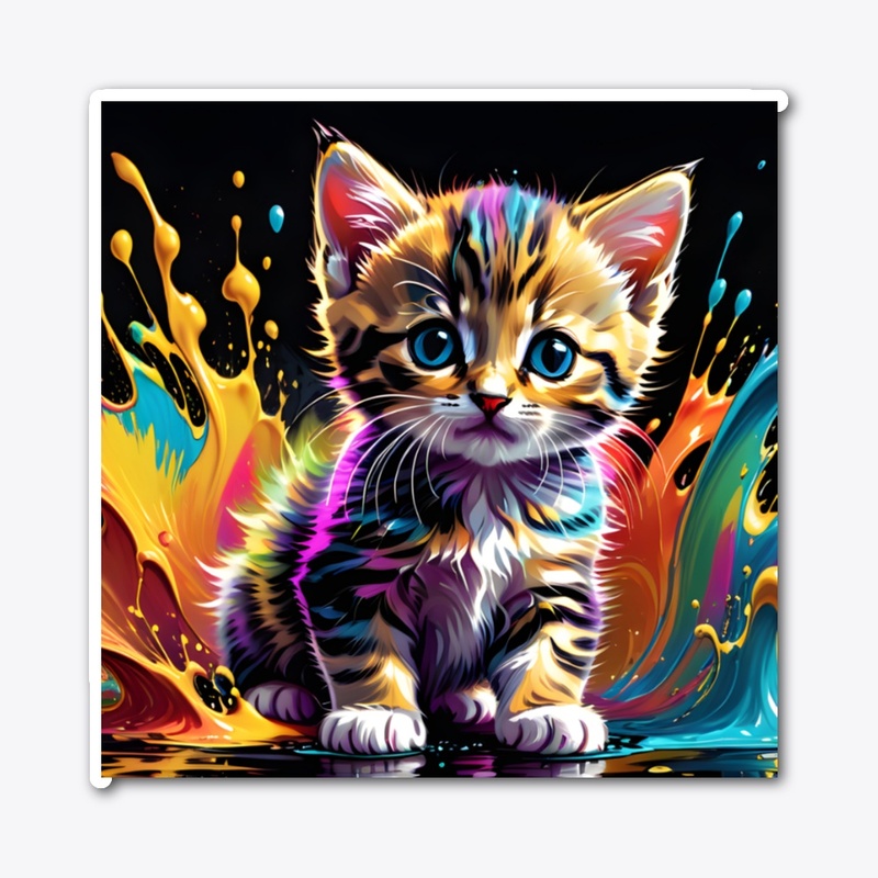 Cute Colorful Kitten – PG22