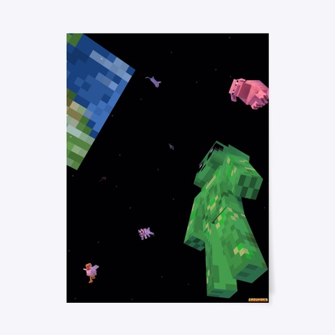 Floatin   Grounded Poster Black T-Shirt Front