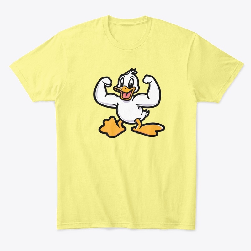 Ducky flexing muscles