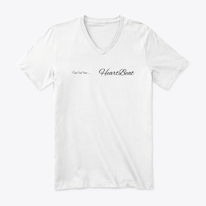 HeartBeat Tshirt White top Hoodie Tee