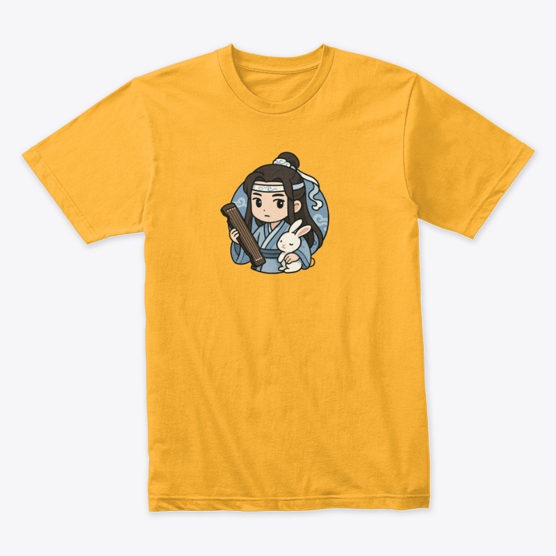 Lan Wangji Chibi Art | Guqin & Bunny