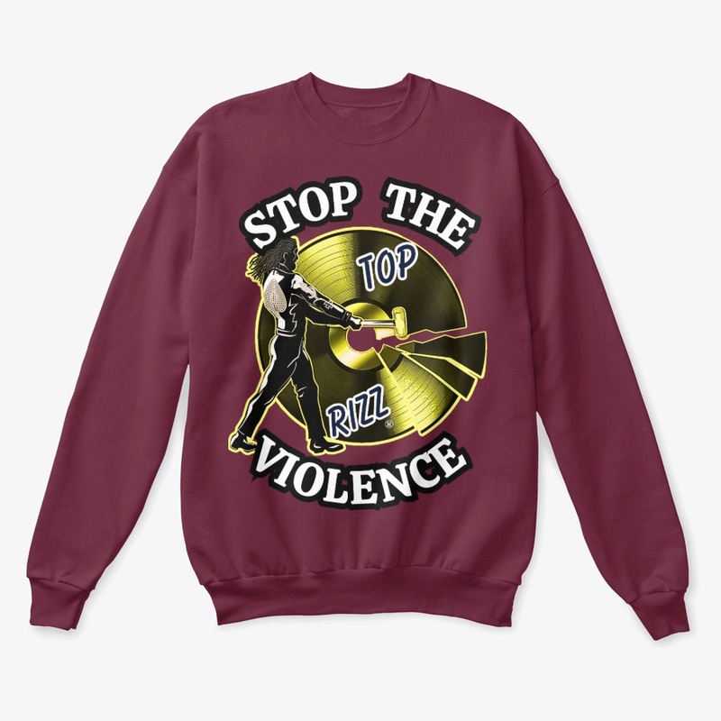 TOP RIZZ LOGO - STOP THE VIOLENCE 