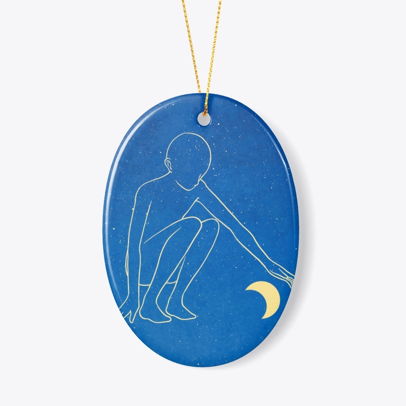 Moon design printed products 
