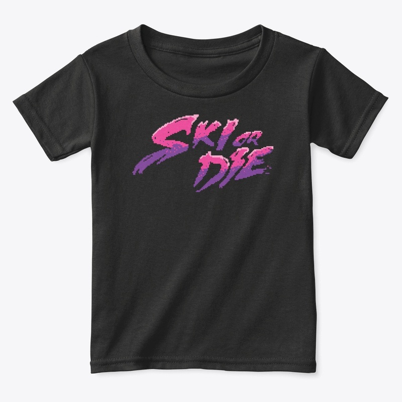 Candy Boy Ski or Die Pixel art Logo