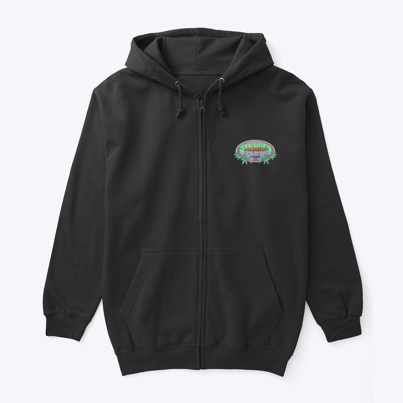 Slumped Canna Zip Up Hoodie 
