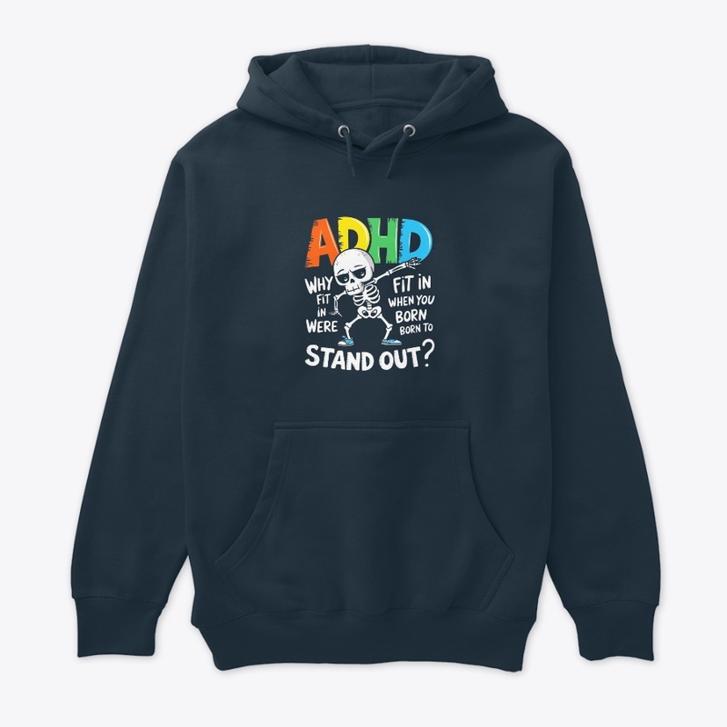 "ADHD Skeleton Dabbing Print"