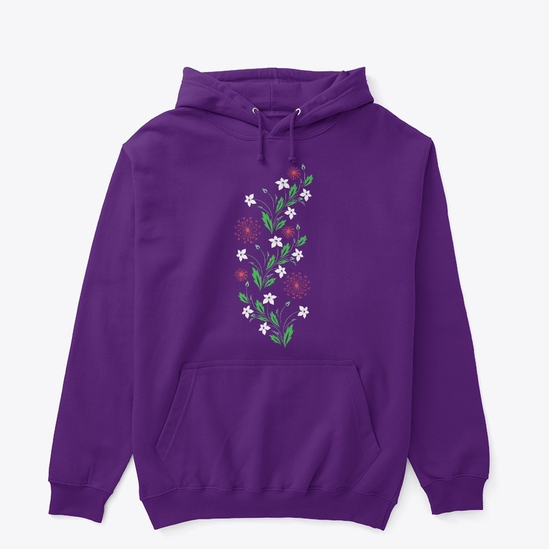 Art Nouveau Boho Wildflowers Flowers tee