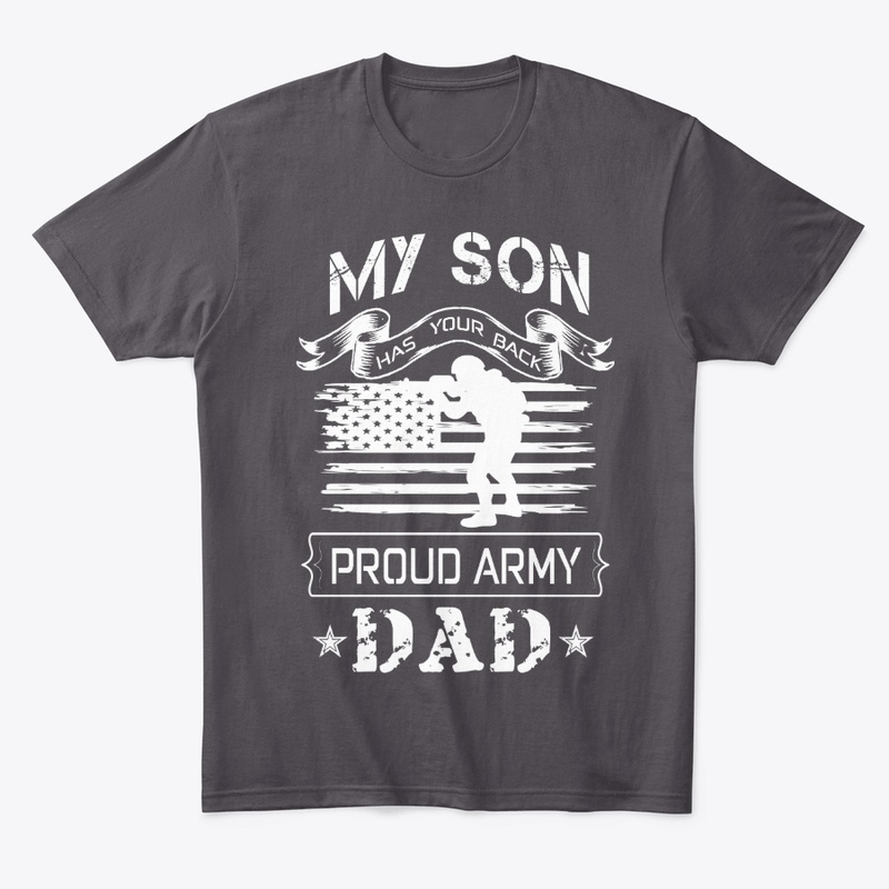PROUD ARMY DAD- PATRIOTIC T SHIRT