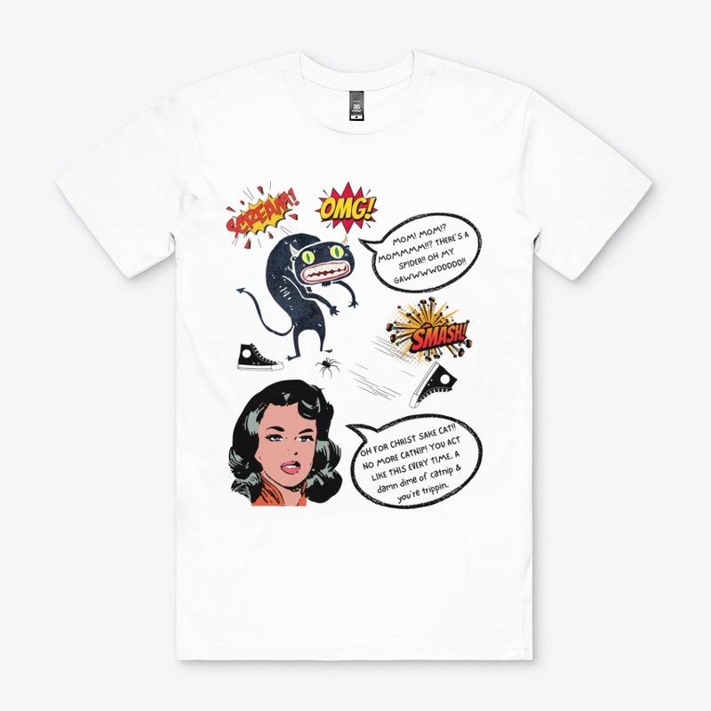 Scaredy cat FALL comic hoodie tee shirt